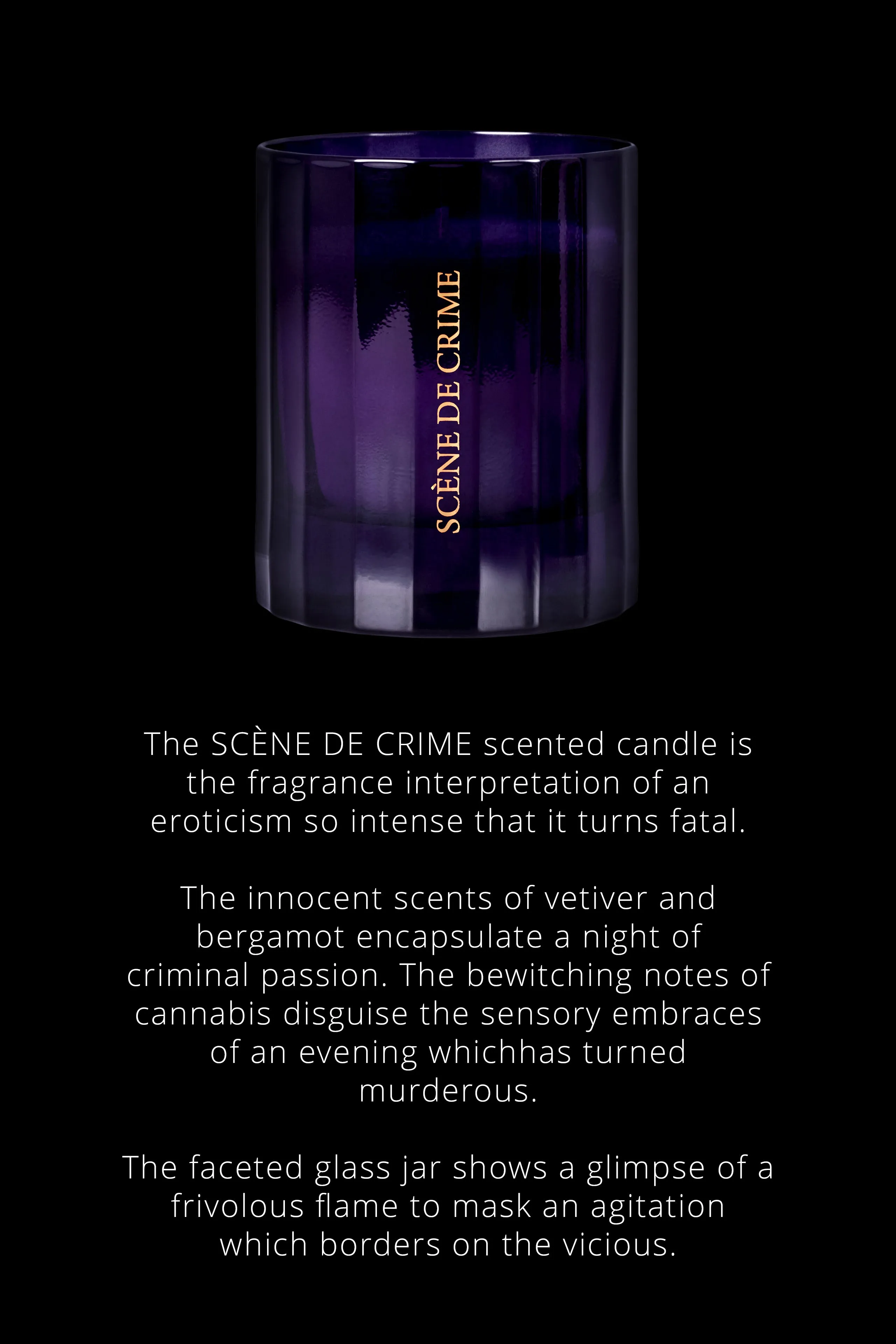 Candle Scne de Crime - Metallic notes Maison Close