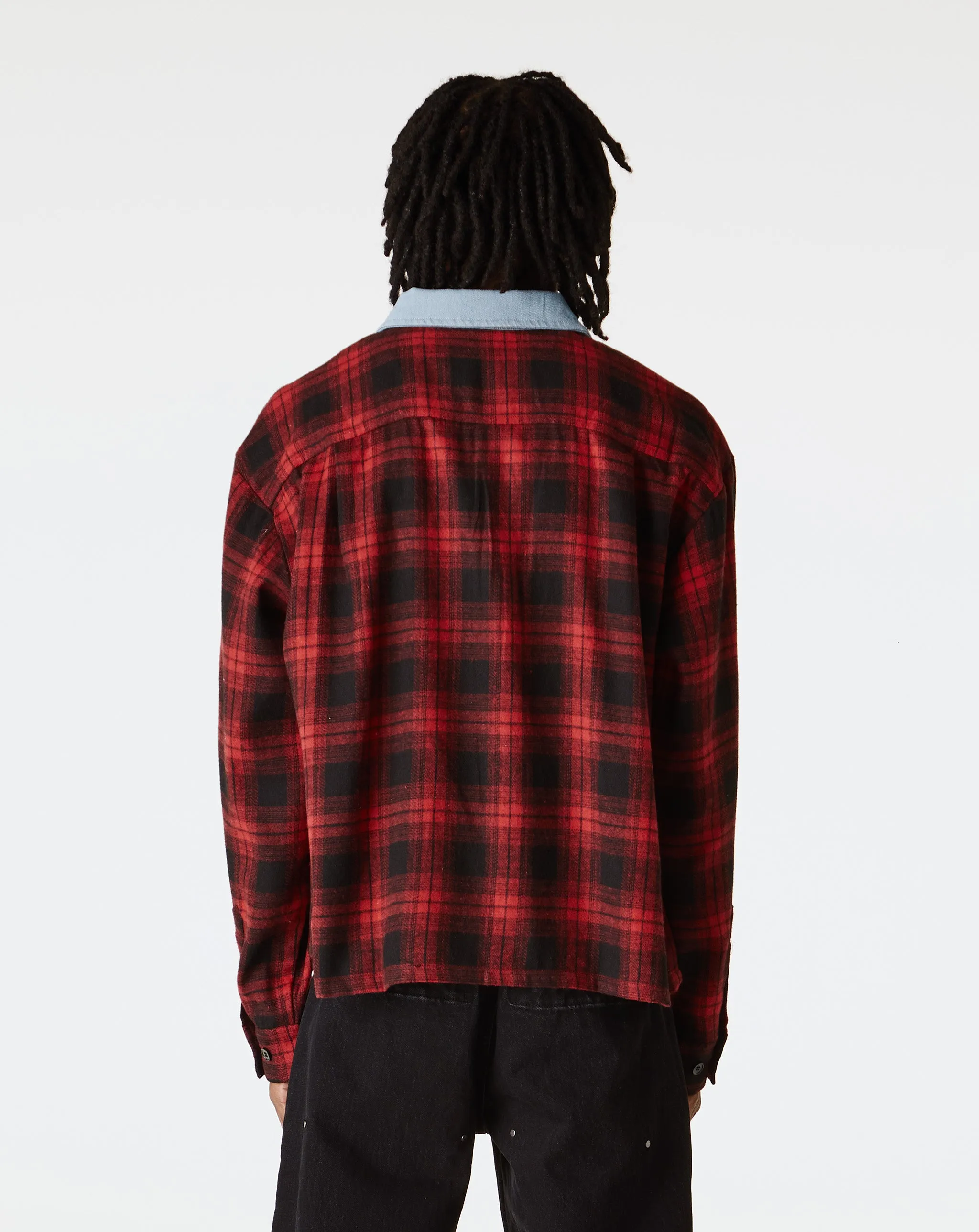 Denim Collar Flannel