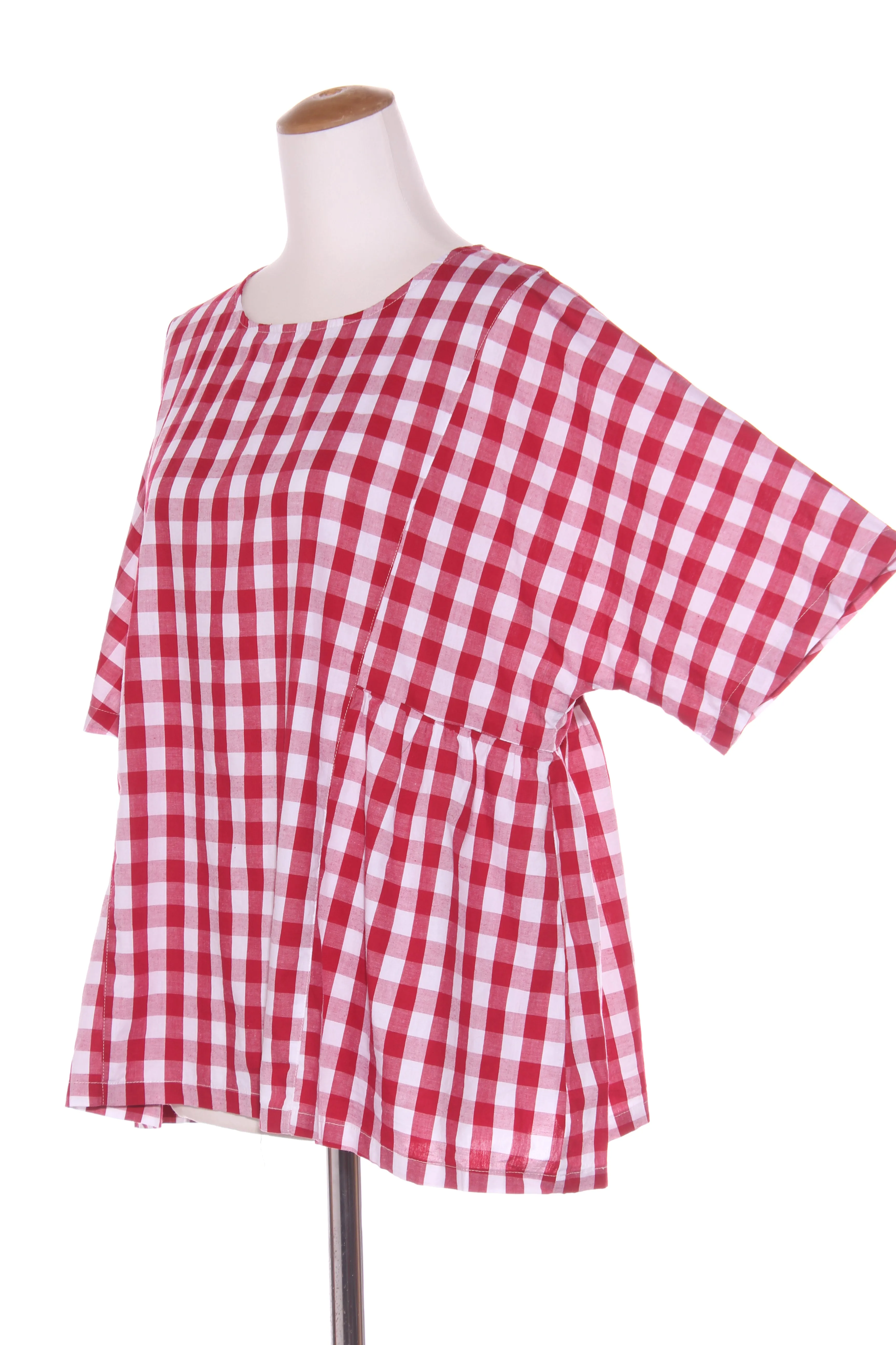 EMERGE - Red gingham cotton top! 20