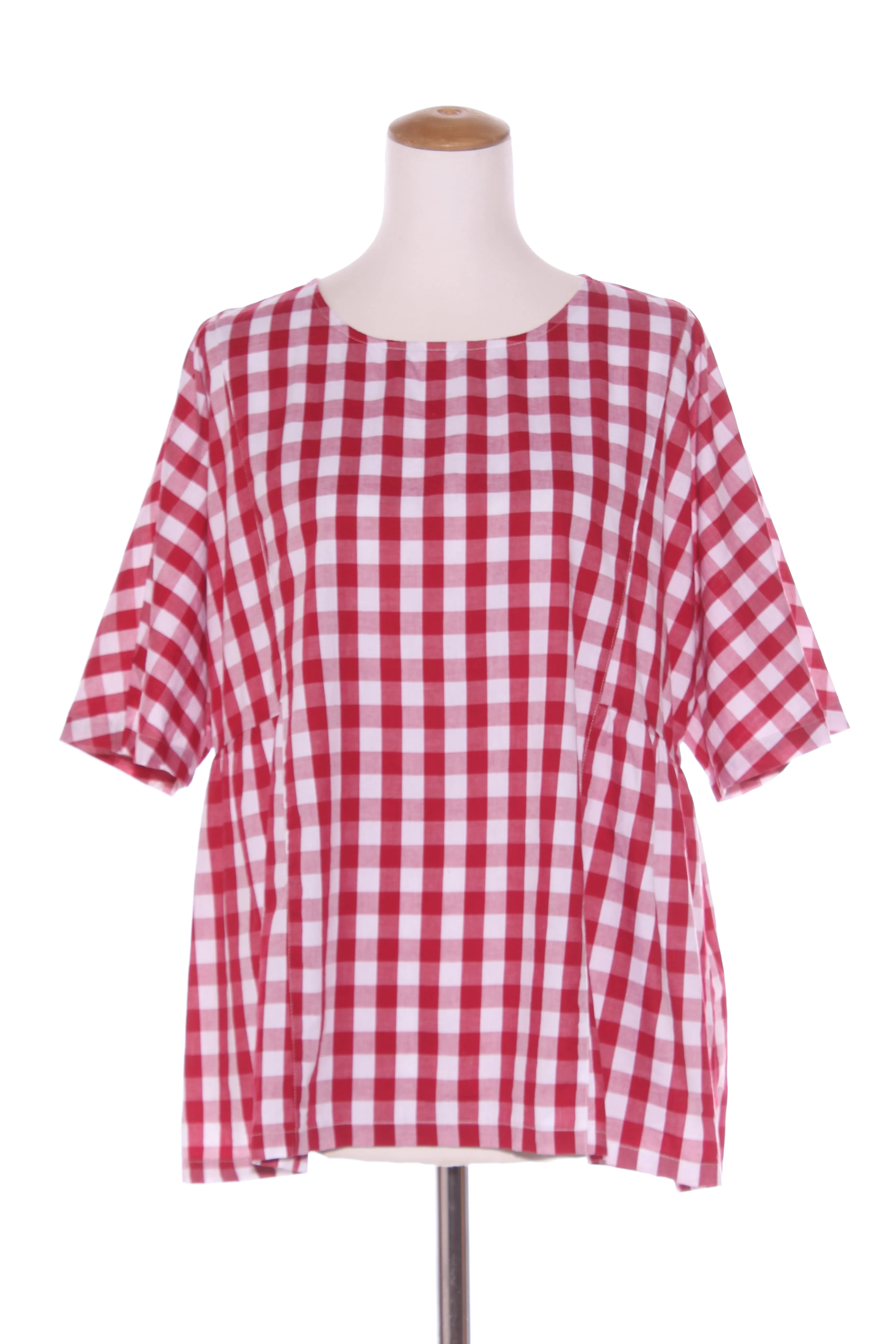 EMERGE - Red gingham cotton top! 20
