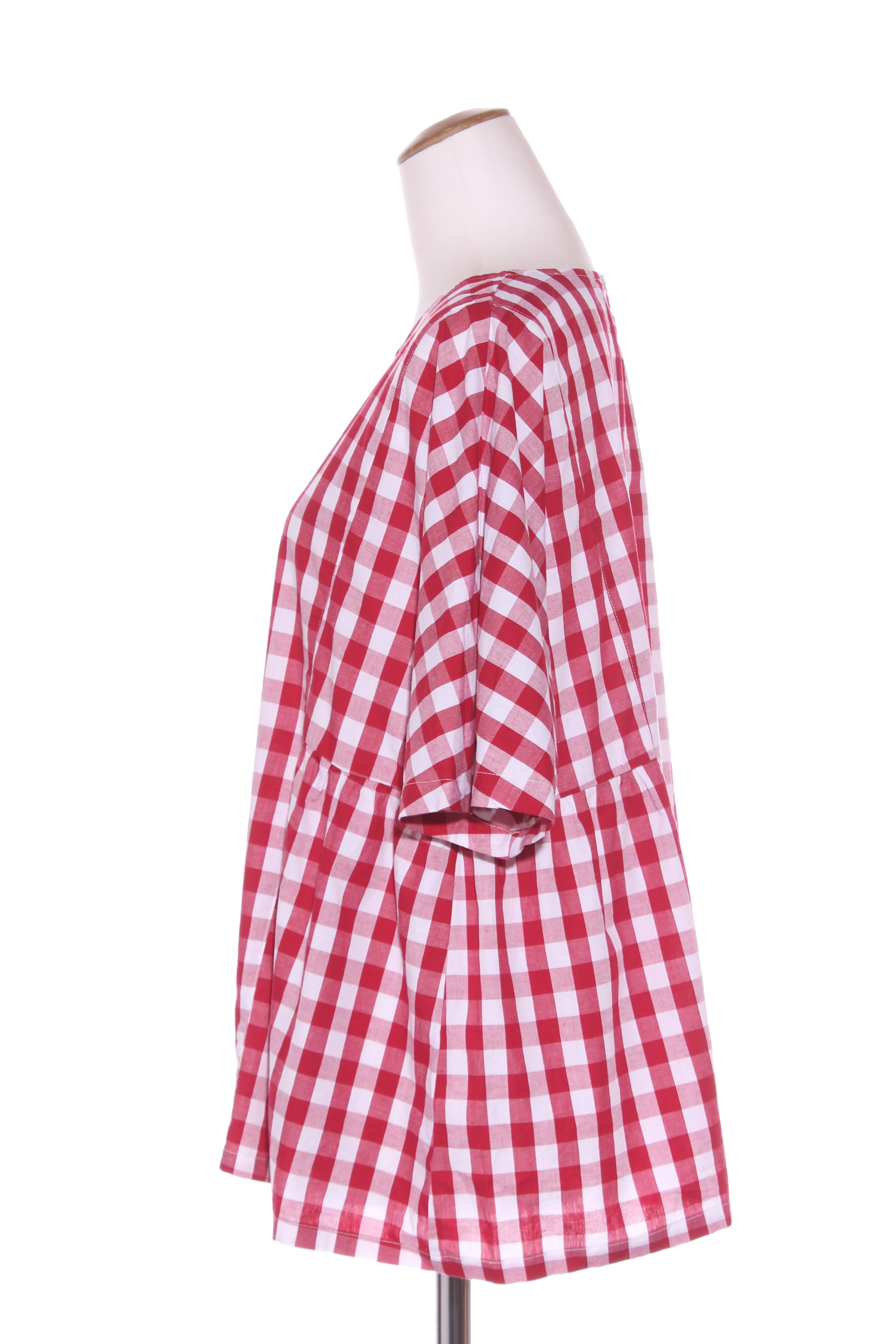 EMERGE - Red gingham cotton top! 20