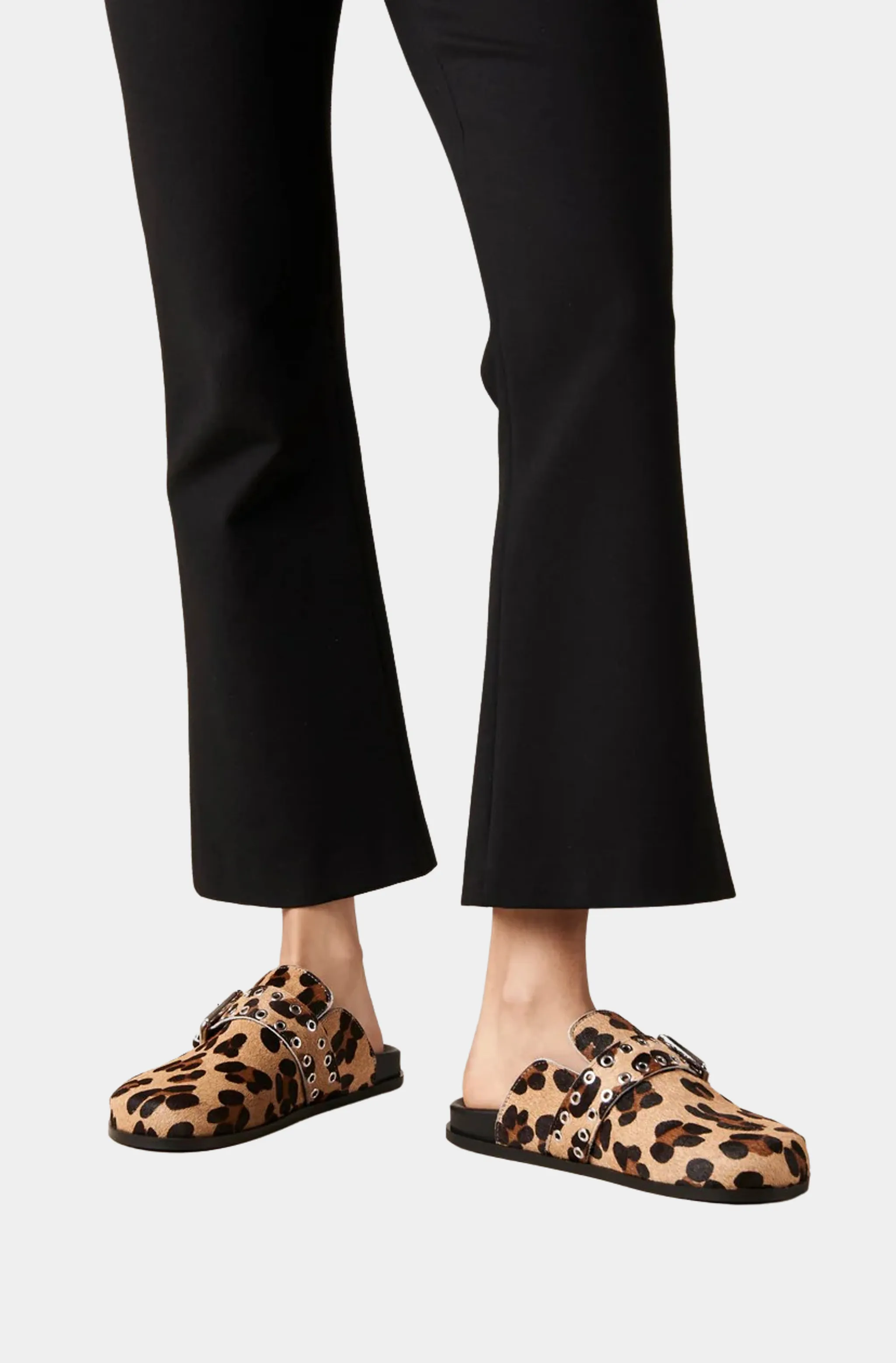 Halia Soft Beige Leather Mules