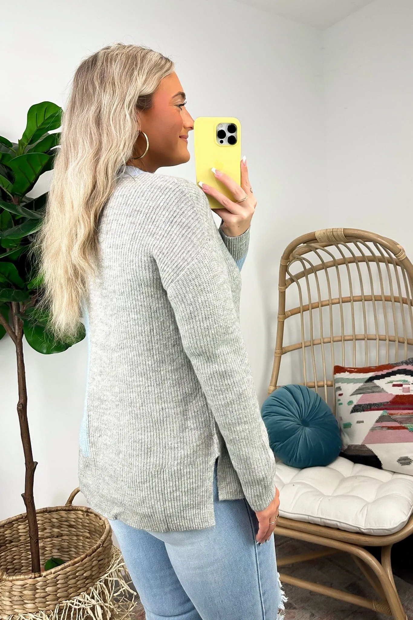 Jazara Color Block Pocket Knit Top - FINAL SALE