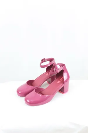 Melissa Purple Block Heels 8