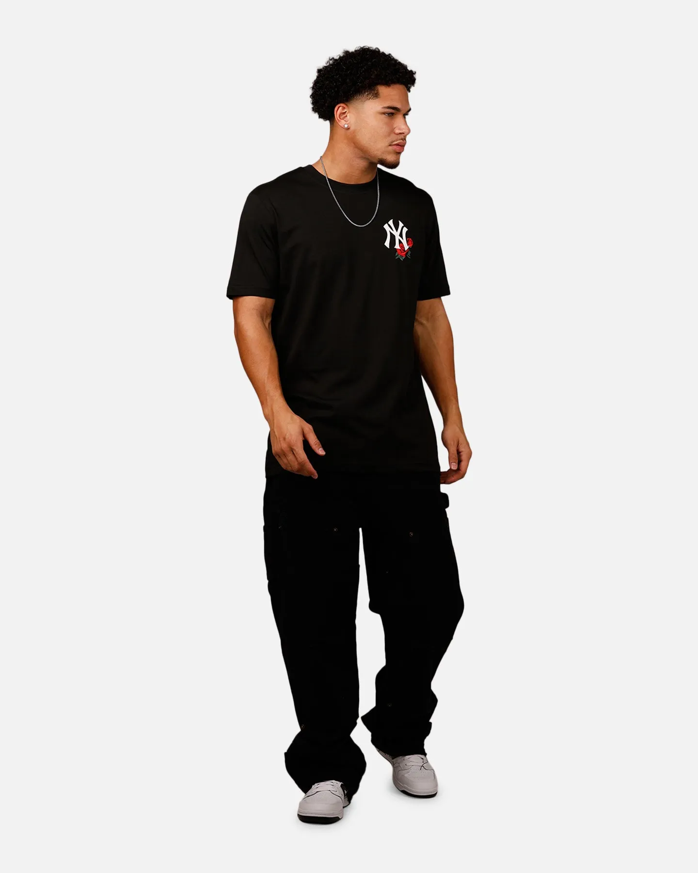 New Era New York Yankees Rose T-Shirt Black/Red