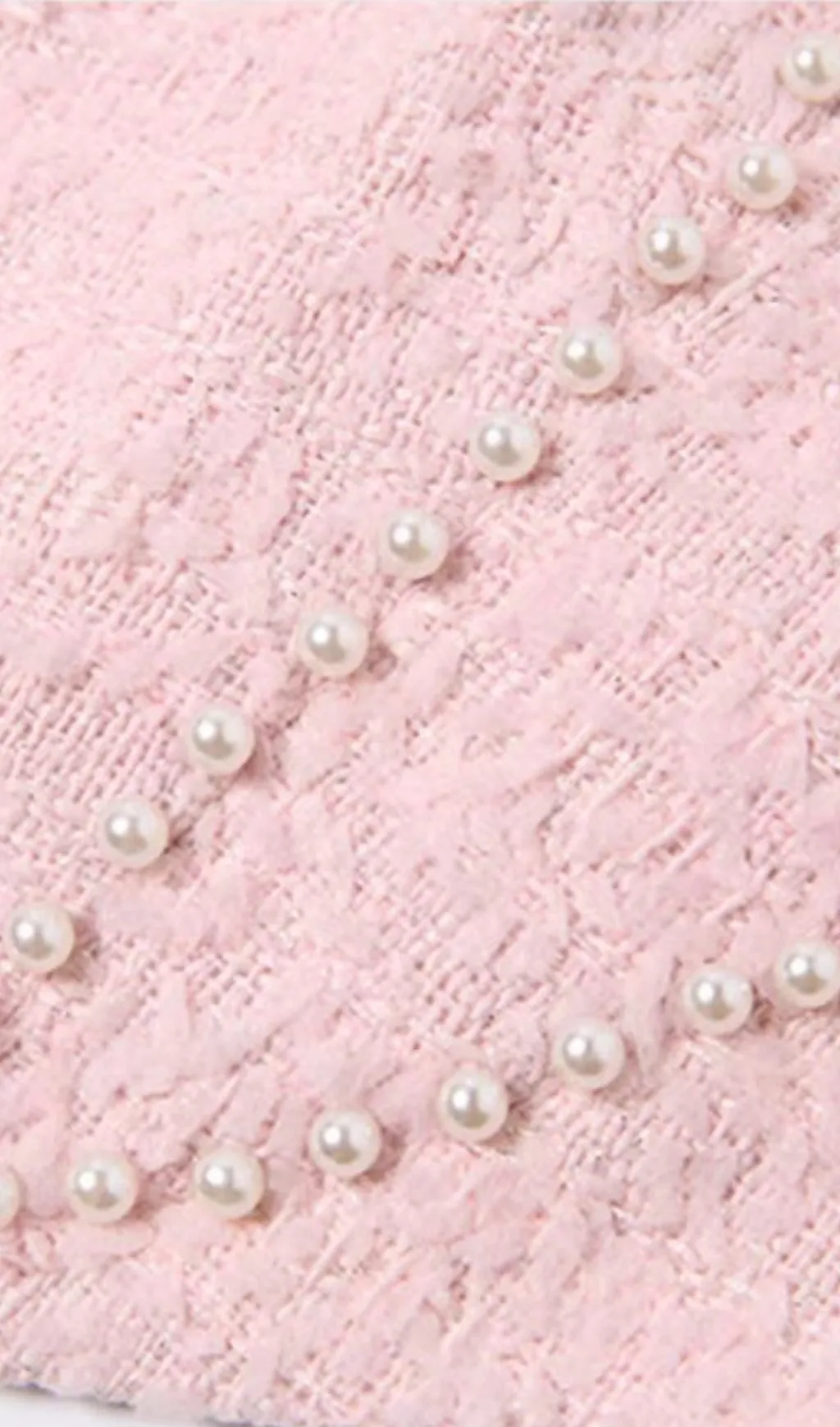 PINK SIREN CALL FEATHER TWEED SET Gloria Lanvin