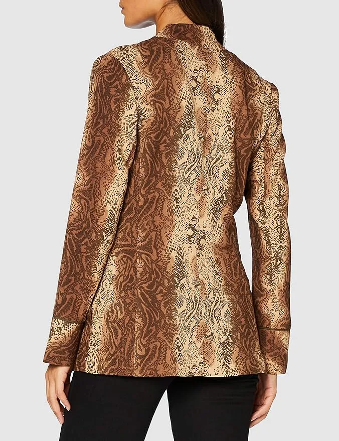 SCOTCH & SODA "Starwatcher" snakeskin print blazer! 10-12