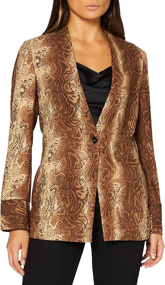 SCOTCH & SODA "Starwatcher" snakeskin print blazer! 10-12