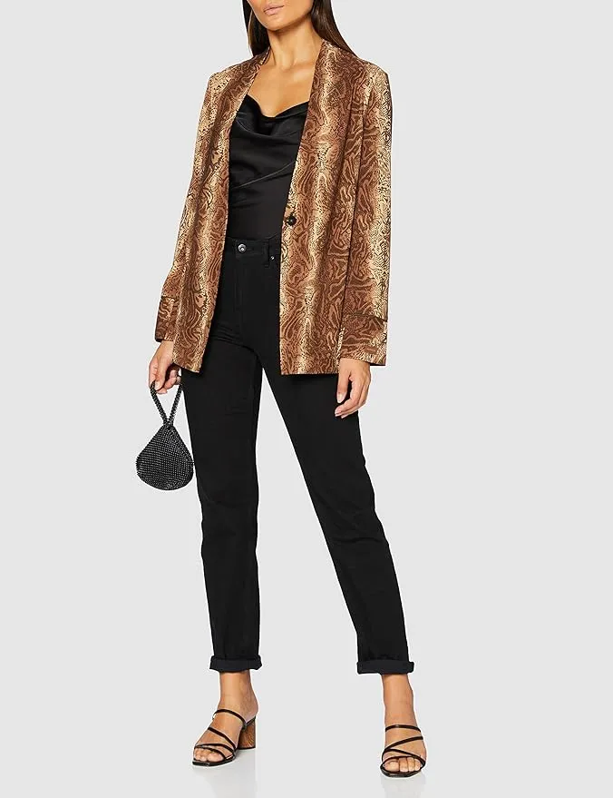 SCOTCH & SODA "Starwatcher" snakeskin print blazer! 10-12
