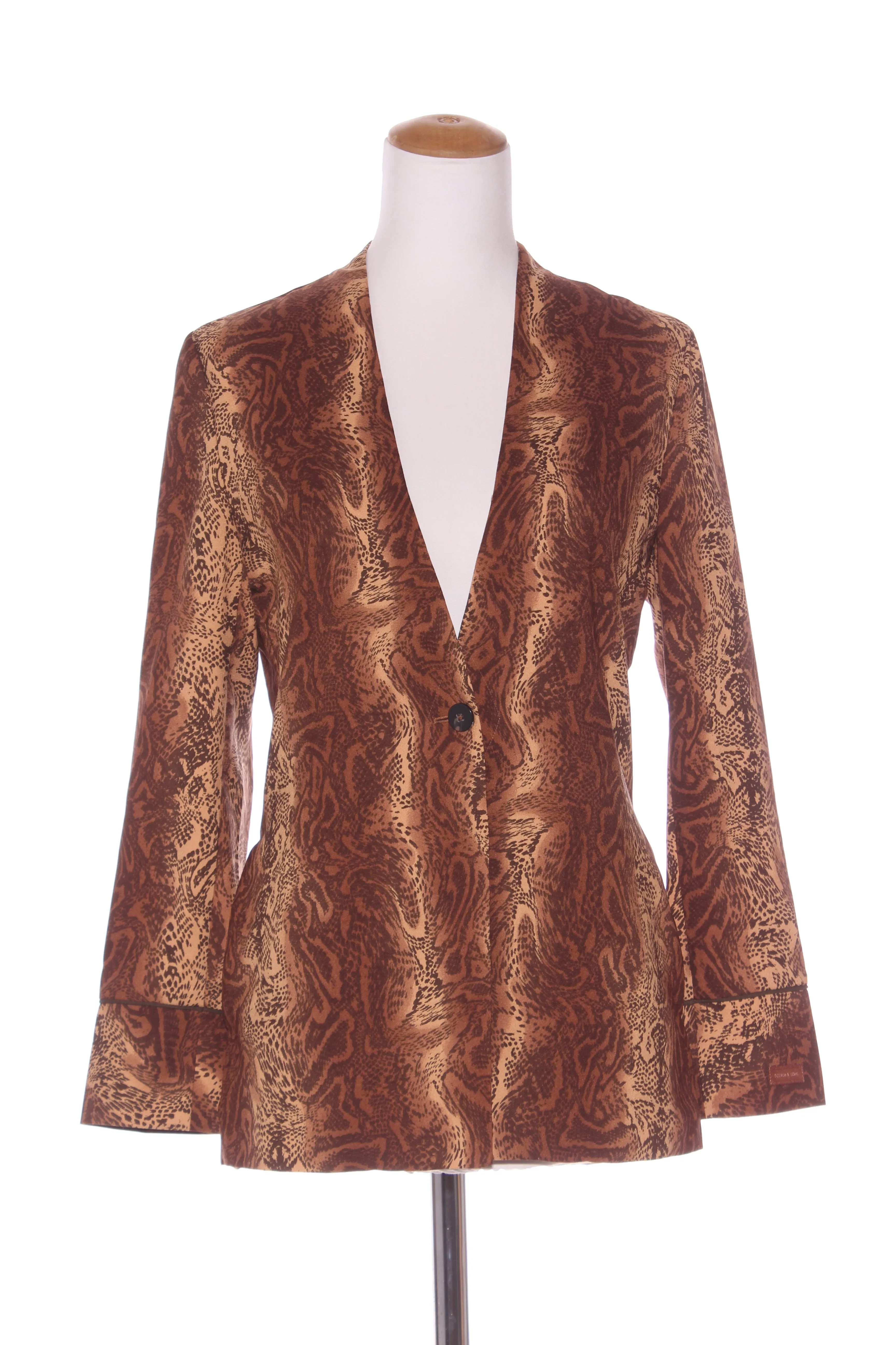 SCOTCH & SODA "Starwatcher" snakeskin print blazer! 10-12