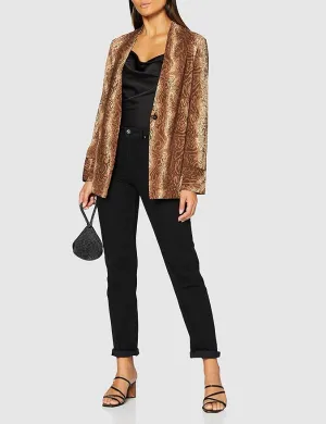 SCOTCH & SODA "Starwatcher" snakeskin print blazer! 10-12