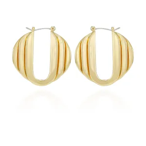 Stacked Link Hoop Earrings