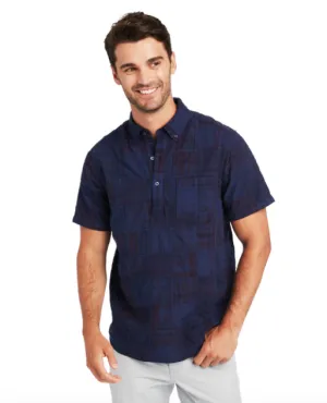 Vineyard Vines Patchwork Slim Fit Short-Sleeve Popover Shirt