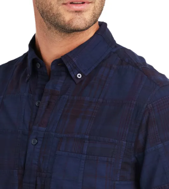 Vineyard Vines Patchwork Slim Fit Short-Sleeve Popover Shirt